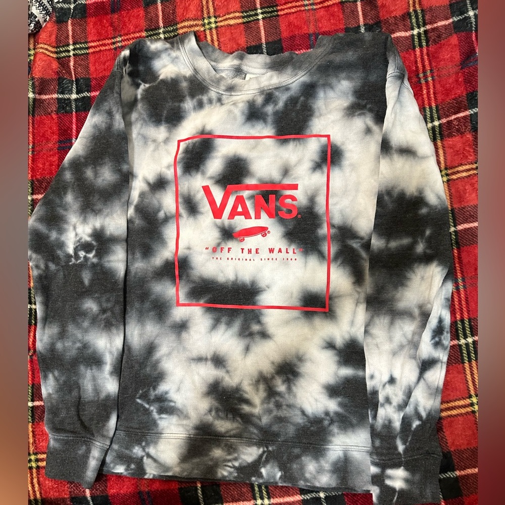 vans tie dye crew neck